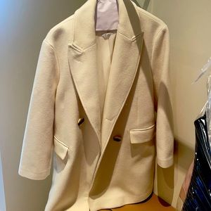 Mango coat in white size Xs